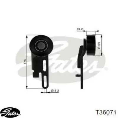Compre T36071 Gates Reguladora de tensão da correia de transmissão