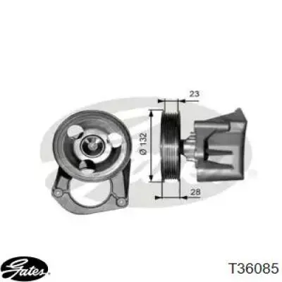 Rolo parasita da correia de transmissão T36085 Gates