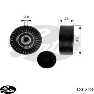 Rolo parasita da correia de transmissão 532046810 LUK