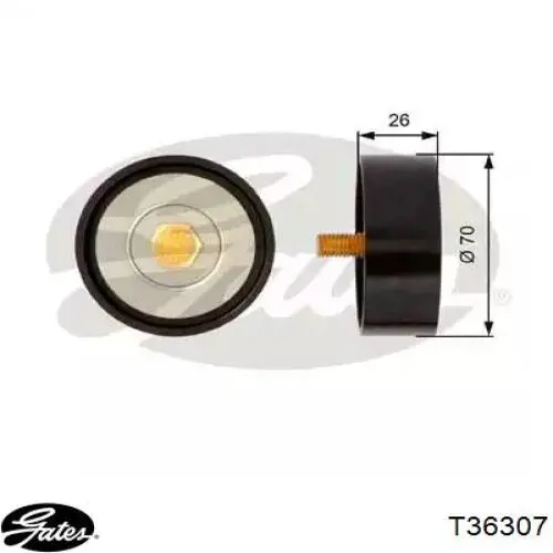 Compre GTC0240 GMB Rolo parasita da correia de transmissão