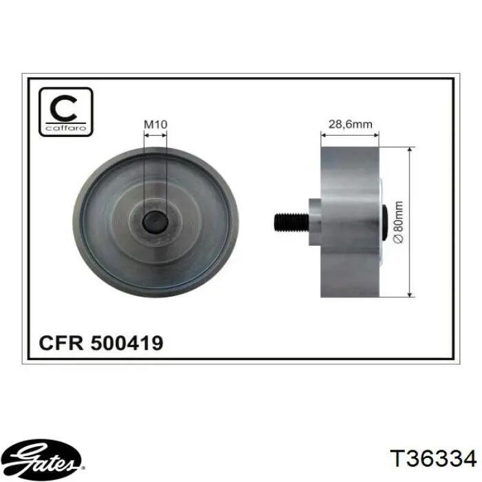 Compre ABTTO1019 Tenacity Rolo parasita da correia de transmissão