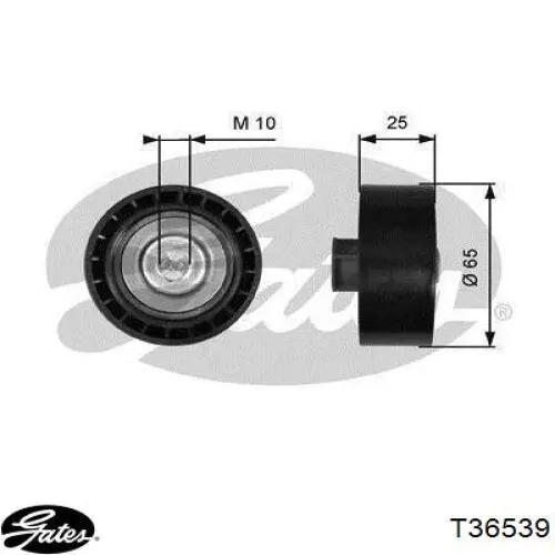 Compre 1774527 Ford Rolo parasita da correia de transmissão