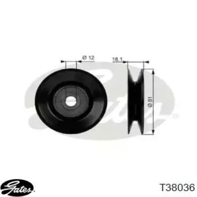 Rolo parasita da correia de transmissão Gates T38036 preço, a partir de 29,36 USD