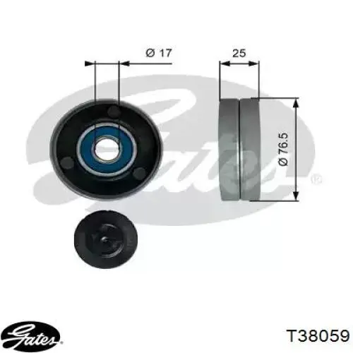 Rolo parasita da correia de transmissão Gates T38059 preço, a partir de 19,24 USD