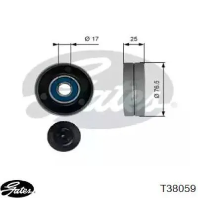 Compre T38059 Gates Rolo parasita da correia de transmissão