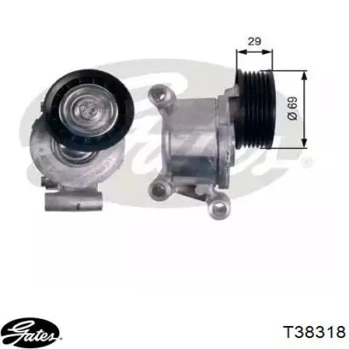Reguladora de tensão da correia de transmissão Mazda LF5015980B preço, a partir de 44,70 USD