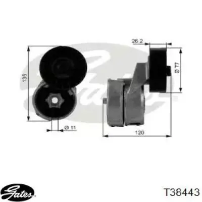 Compre T38443 Gates Reguladora de tensão da correia de transmissão