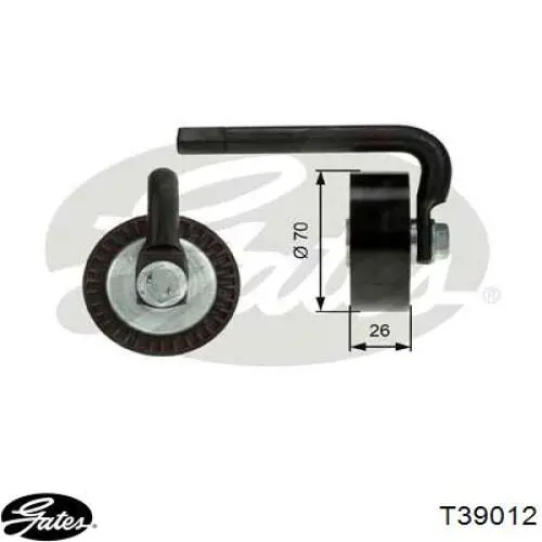 Rolo de reguladora de tensão da correia de transmissão Gates T39012 preço, a partir de 31,24 USD