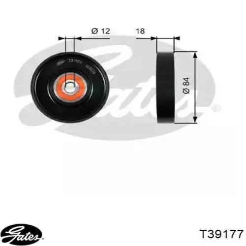 Rolo de reguladora de tensão da correia de transmissão Gates T39177 preço, a partir de 46,20 USD