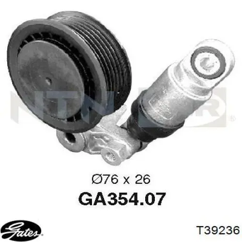 Compre T39236 Gates Reguladora de tensão da correia de transmissão