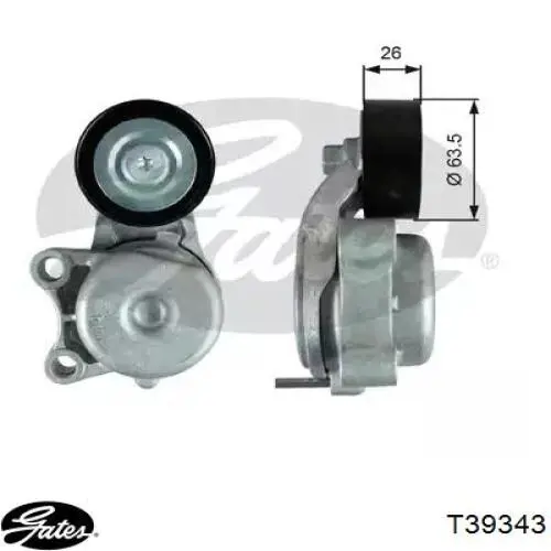 Reguladora de tensão da correia de transmissão Gates T39343 preço, a partir de 44,48 USD