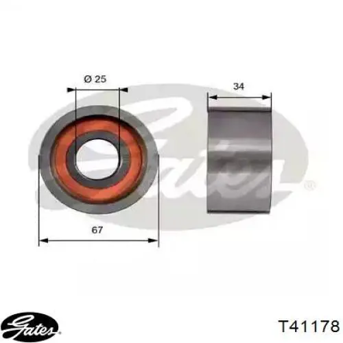 Rolo parasita da correia do mecanismo de distribuição de gás Iveco 99432547 preço, a partir de 23,06 USD