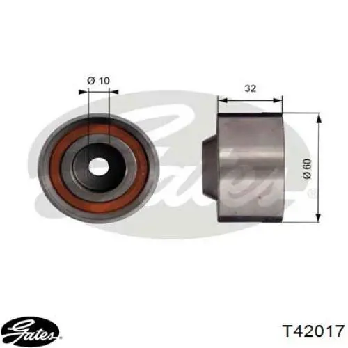 Rolo parasita da correia do mecanismo de distribuição de gás V200742 Sato Tech