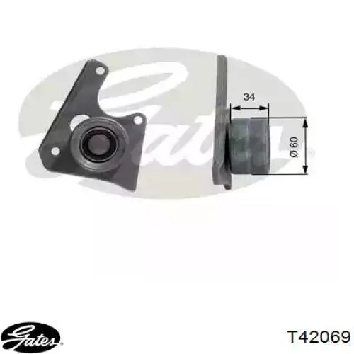 Rolo parasita da correia do mecanismo de distribuição de gás Gates T42069 preço, a partir de 36,53 USD