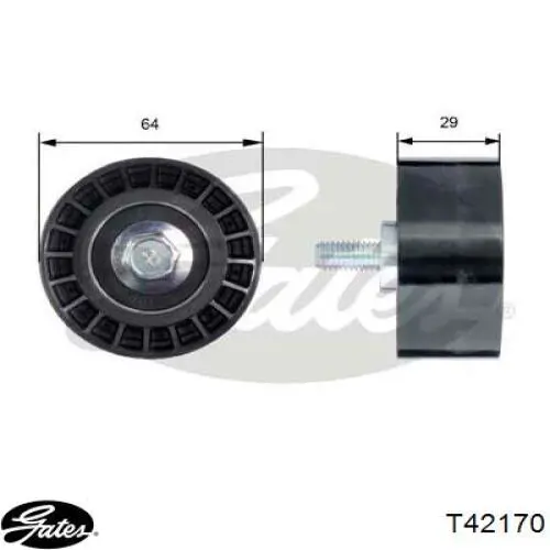 Rolo parasita da correia do mecanismo de distribuição de gás China 96350526 preço, a partir de 11,92 USD
