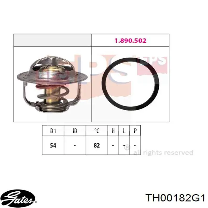 Compre TH00182G1 Gates Termostato