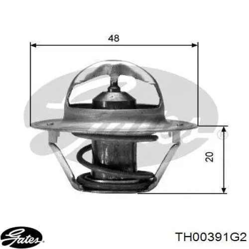 Termostato Gates TH00391G2 preço, a partir de 11,03 USD