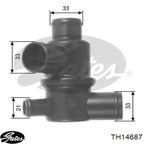 Caixa do termostato Gates TH14687 preço, a partir de 19,22 USD