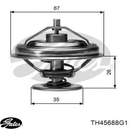 Compre TH45688G1 Gates Termostato