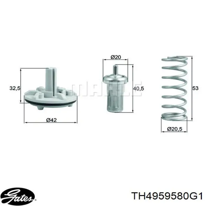 Caixa do termostato 3L121062 AND