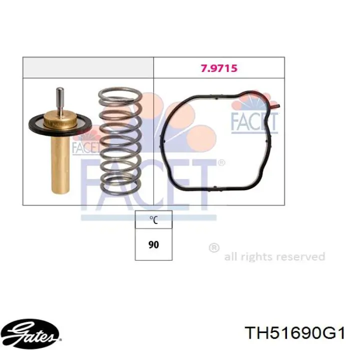 Caixa do termostato Febi 104762 preço, a partir de 58,92 USD