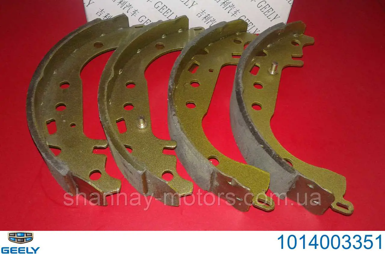 Sapatas do freio traseiras de tambor Geely 1014003351 preço, a partir de 29,15 USD