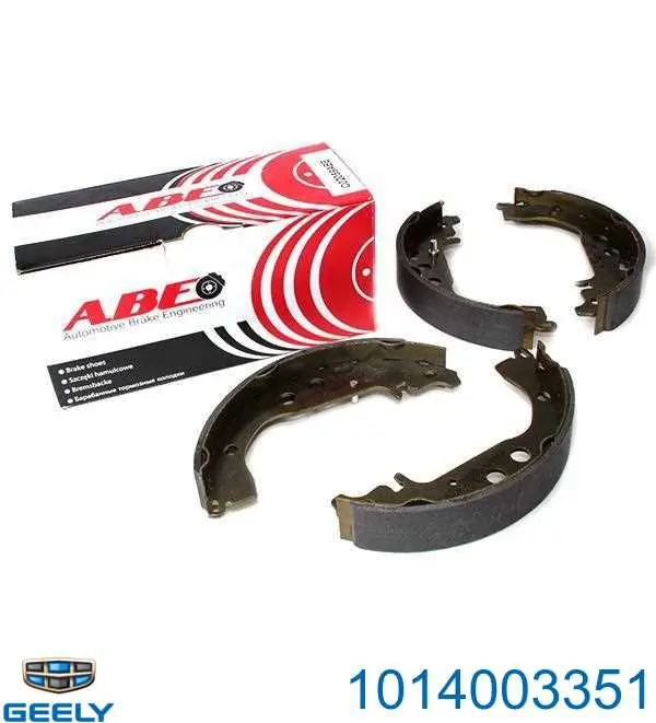Sapatas do freio traseiras de tambor 1014003351 Geely