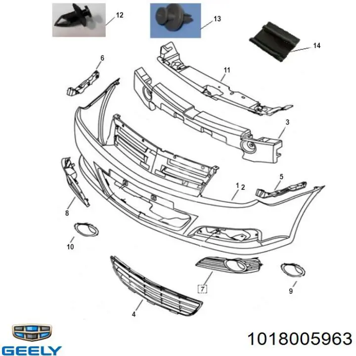 Consola do pára-choque dianteiro direito Geely 1018005963 preço, a partir de 4,48 USD