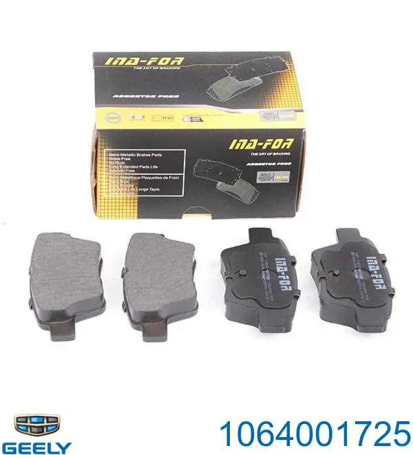 Sapatas do freio traseiras de disco Geely 1064001725