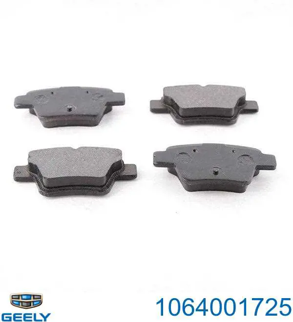 1064001725 Geely Sapatas do freio traseiras de disco
