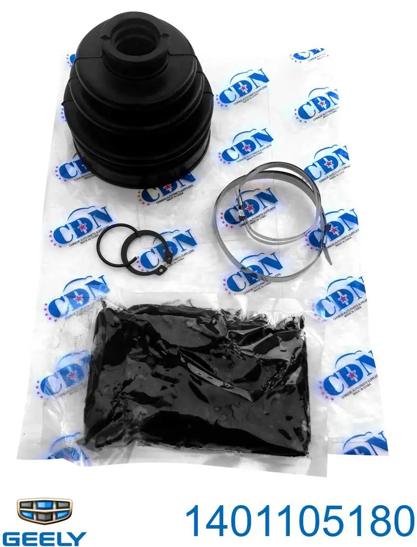 Bota de proteção externa de junta homocinética do semieixo dianteiro para Geely CK I 