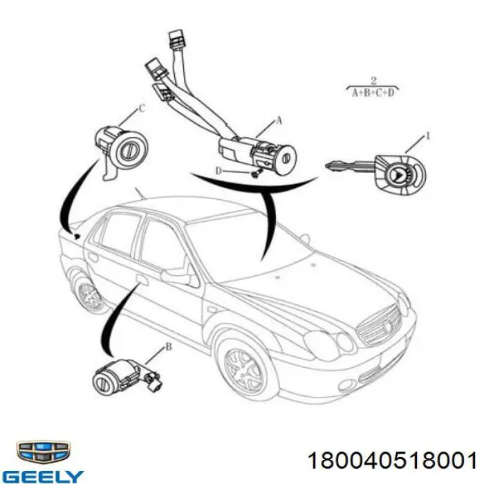 Fecho de ignição Geely CK preço, a partir de 62,09 USD