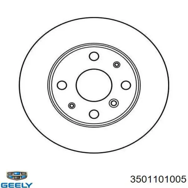 3501101005 Geely Disco do freio dianteiro