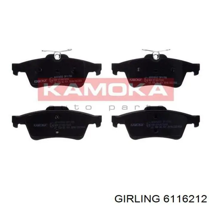 Compre 6116212 Girling Sapatas do freio traseiras de disco