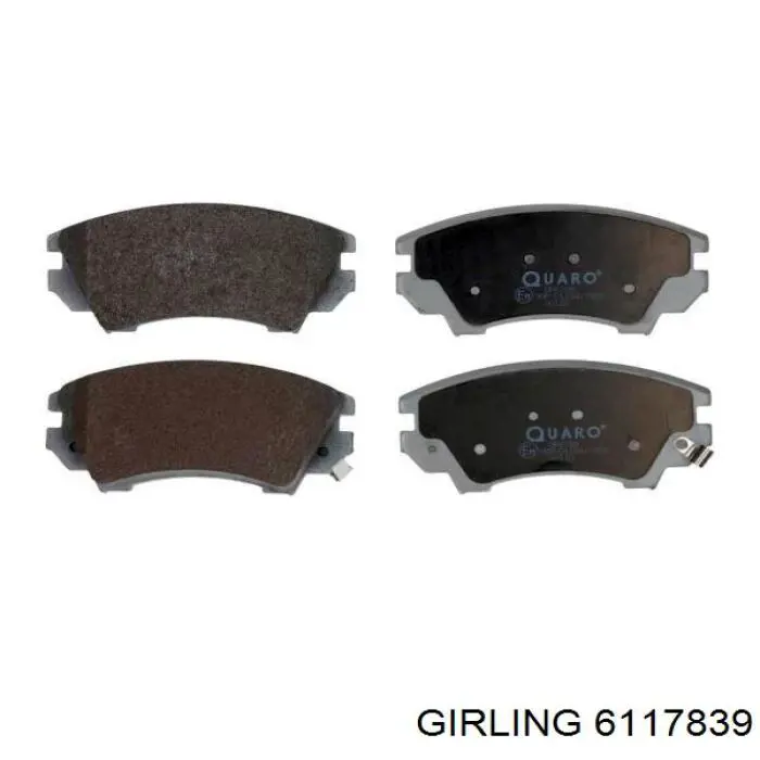 Compre 6117839 Girling Sapatas do freio dianteiras de disco