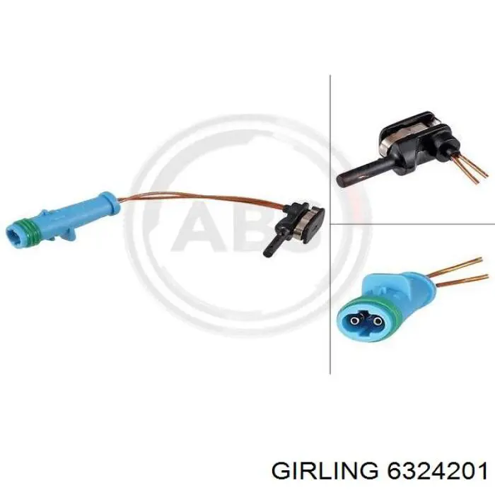 Sensor dianteiro de desgaste das sapatas do freio Girling 6324201 preço, a partir de 3,59 USD