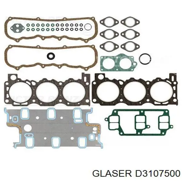 Compre 022626001 Victor Reinz Kit superior de vedantes de motor