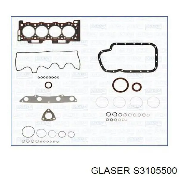 Compre S3105500 Glaser Kit de vedantes de motor completo