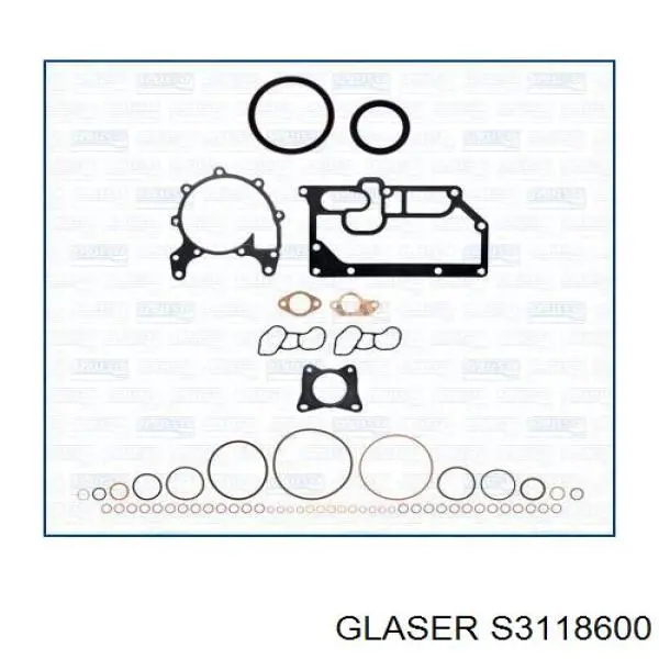 S3118600 Glaser Kit de vedantes de motor completo