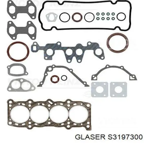 Compre S3197300 Glaser Kit de vedantes de motor completo