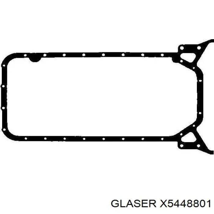 Vedante de panela de cárter do motor X5448801 Glaser