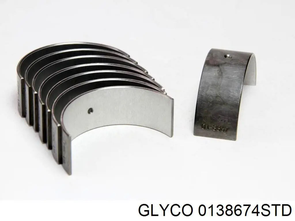 0138674STD Glyco Folhas inseridas de cambota de biela, kit, padrão (STD)