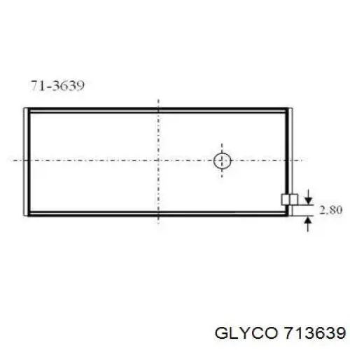 713639 Glyco Folhas inseridas de cambota de biela, kit, padrão (STD)