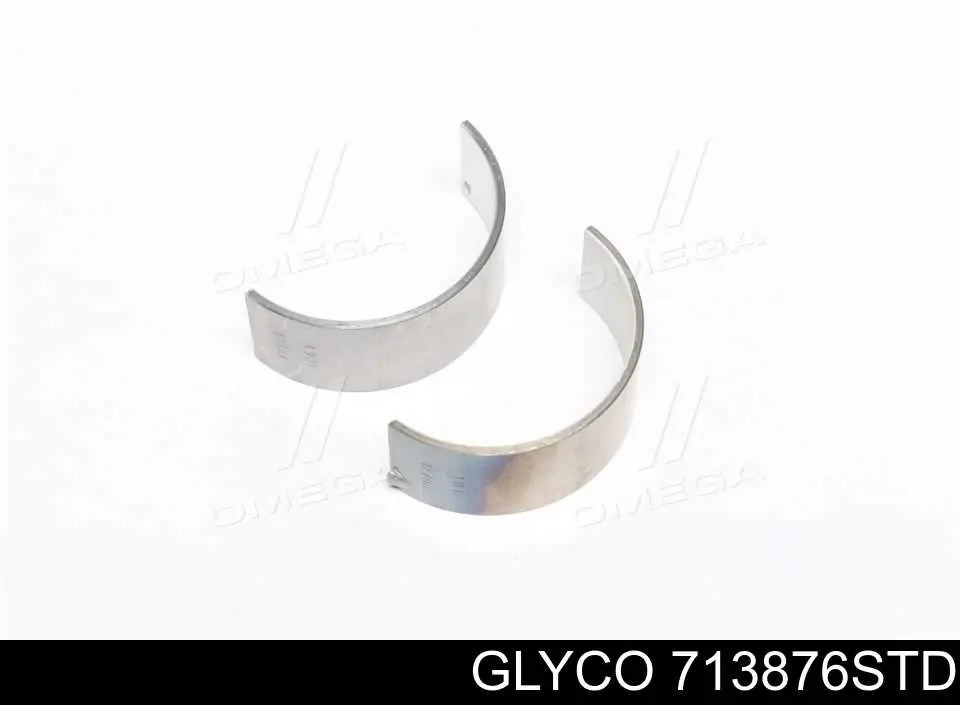 713876STD Glyco Folhas inseridas de cambota de biela, kit, padrão (STD)
