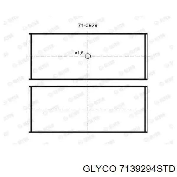 Folhas inseridas de cambota de biela, kit, padrão (STD) Glyco 7139294STD preço, a partir de 31,27 USD