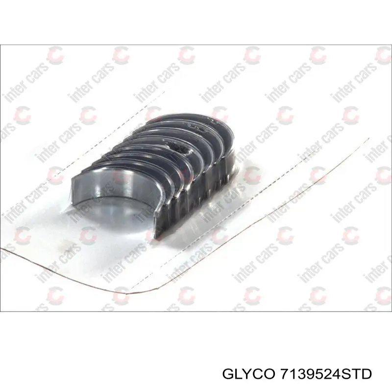 Folhas inseridas de cambota de biela, kit, padrão (STD) 7139524STD Glyco