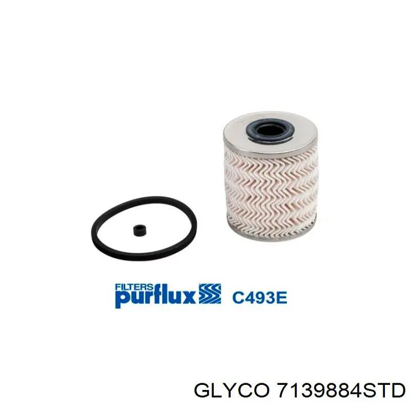 Folhas inseridas de cambota de biela, kit, padrão (STD) 7139884STD Glyco