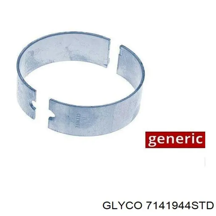7141944STD Glyco Folhas inseridas de cambota de biela, kit, padrão (STD)