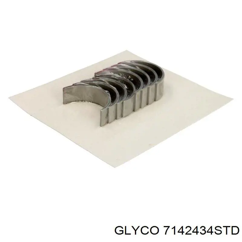 Folhas inseridas de cambota de biela, kit, padrão (STD) Glyco 7142434STD