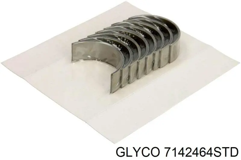 7142464STD Glyco Folhas inseridas de cambota de biela, kit, padrão (STD)